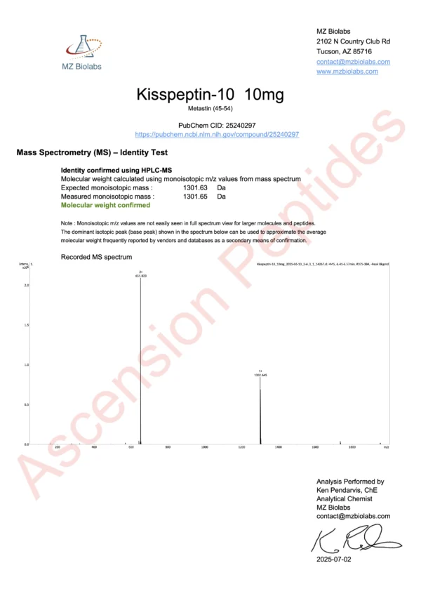 Kisspeptin (10MG) - Image 3