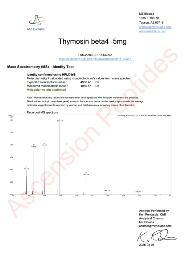 Thymosin Alpha 1 (10MG) - Image 2